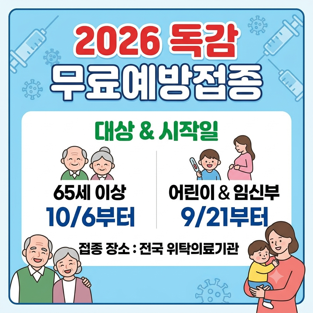 독감 무료예방접종