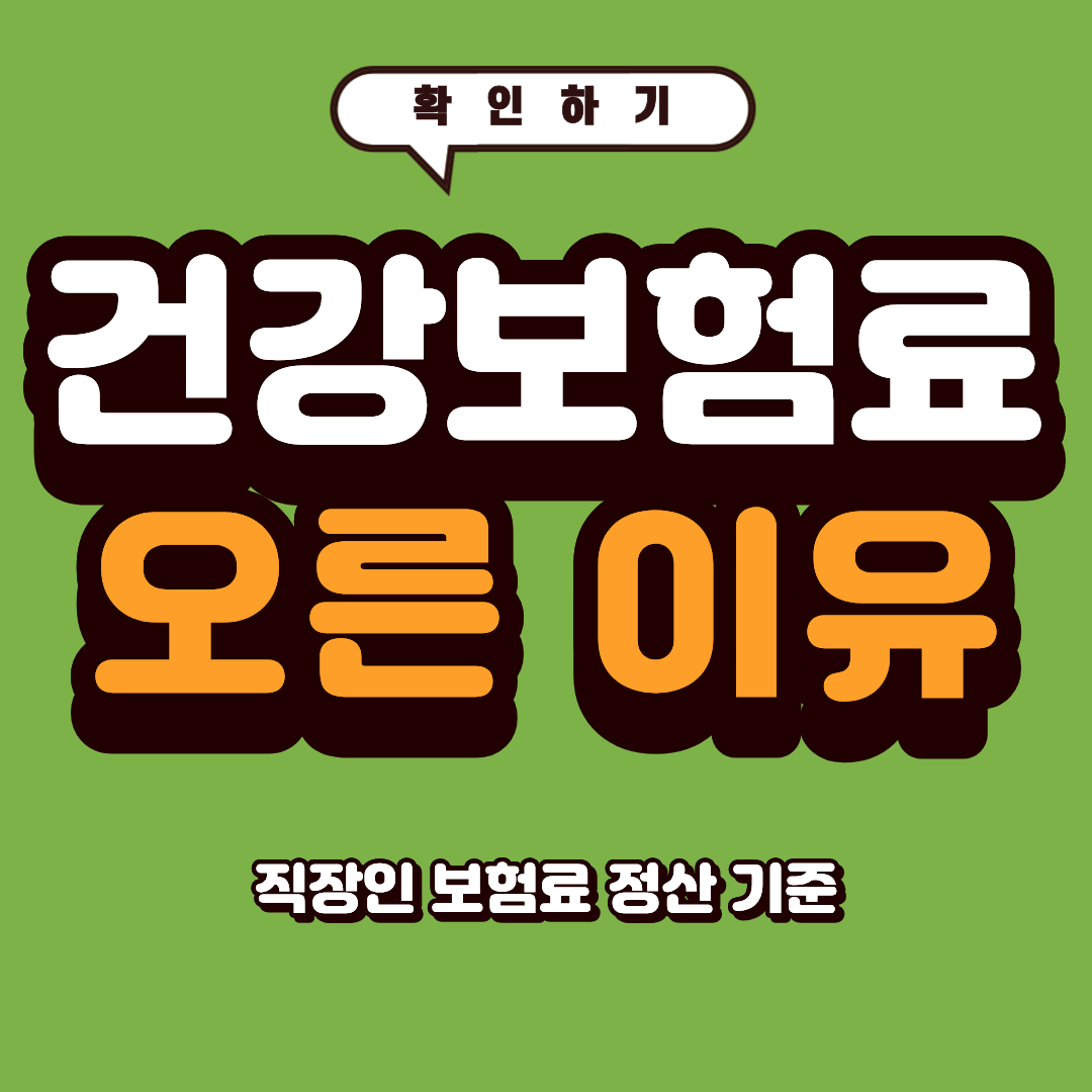 건강보험료 오른 이유