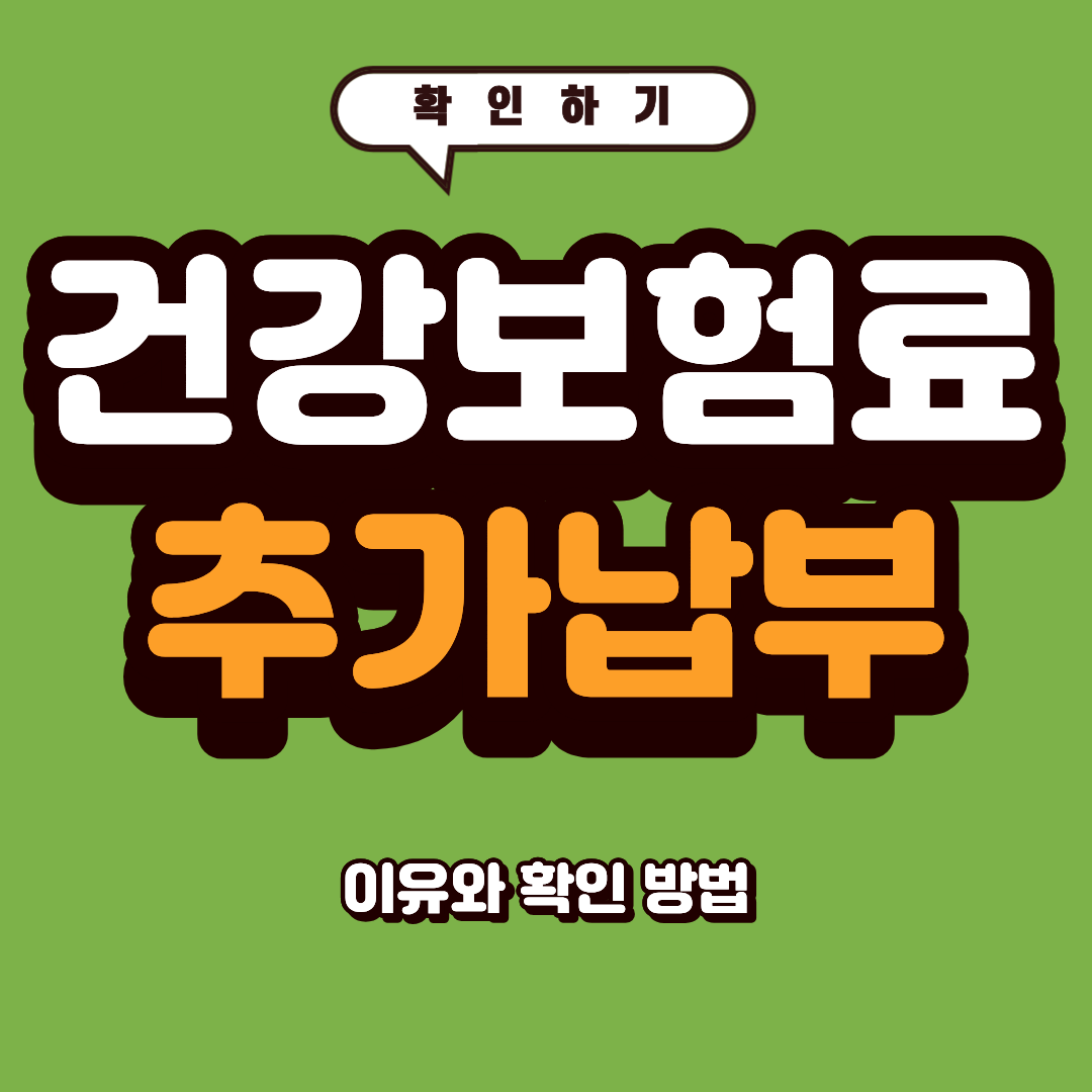 건강보험료 추가납부